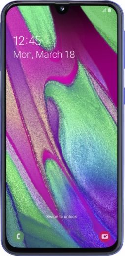 Смартфон Samsung Galaxy A40 4/64GB (SM-A405FZBDSEK) Blue - фото - интернет-магазин электроники и бытовой техники TTT