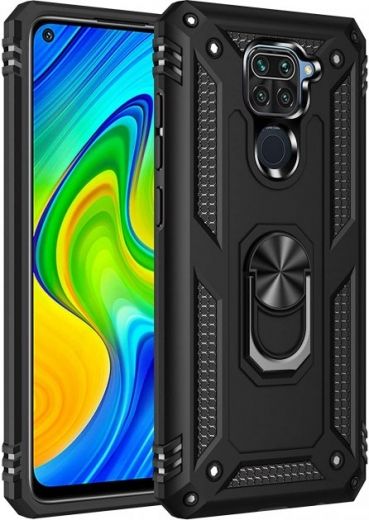 Панель BeCover Military для Xiaomi Redmi Note 9 / 10X (705582) Black  - фото - интернет-магазин электроники и бытовой техники TTT