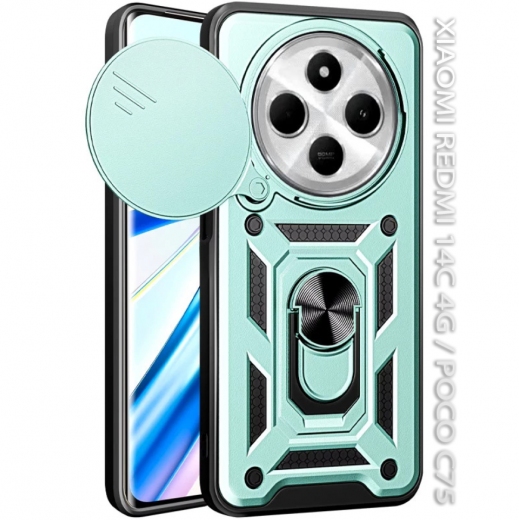 Панель BeCover Military для Xiaomi Redmi 14C 4G / Poco C75 (712491) Dark Green - фото - интернет-магазин электроники и бытовой техники TTT