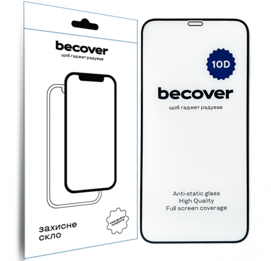 Защитное стекло BeCover для Apple iPhone XR 10D (711511) Black - фото - интернет-магазин электроники и бытовой техники TTT