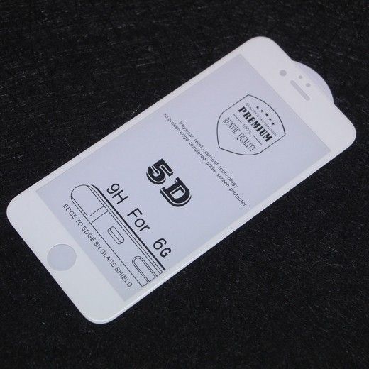 Захисне скло HONOR 5D для iPhone 6 White - фото - інтернет-магазин електроніки та побутової техніки TTT