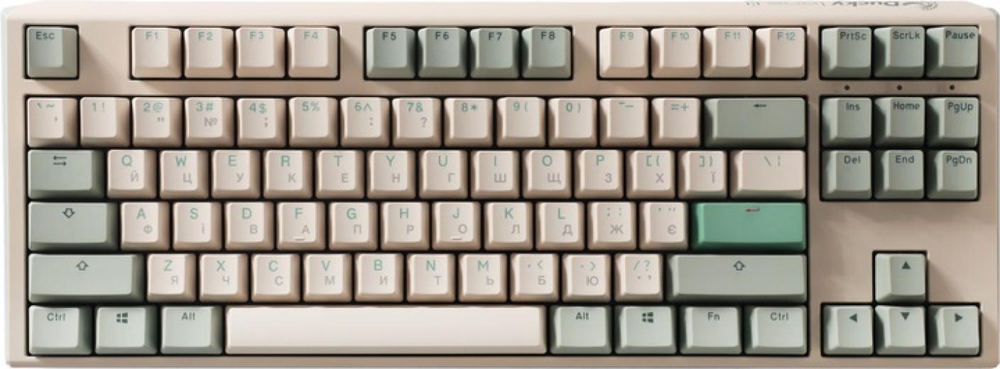 Клавіатура Ducky One 3 TKL Cherry MX Speed Silver UA USB (DKON2187-PUAPXМAEGGC1) Cream - фото - інтернет-магазин електроніки та побутової техніки TTT