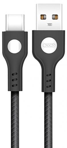 Кабель USB XO NB107 Type-C 1m 2A Black - фото - інтернет-магазин електроніки та побутової техніки TTT