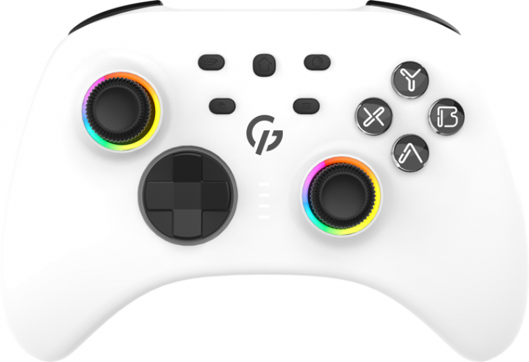 Бездротовий геймпад GamePro GPX13W 2.4G/BT 5.1/USB (Switch/PC/iOS/Android) RGB White - фото Бездротовий геймпад GamePro GPX13W 2.4G/BT 5.1/USB (Switch/PC/iOS/Android) RGB White - фото - інтернет-магазин електроніки та побутової техніки TTT