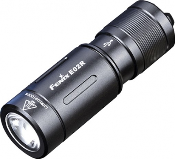 Фонарь ручной Fenix E02R Black - фото - интернет-магазин электроники и бытовой техники TTT