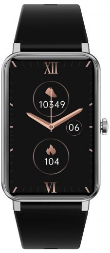 Смарт-годинник Globex Smart Watch Fit Silver - фото - інтернет-магазин електроніки та побутової техніки TTT