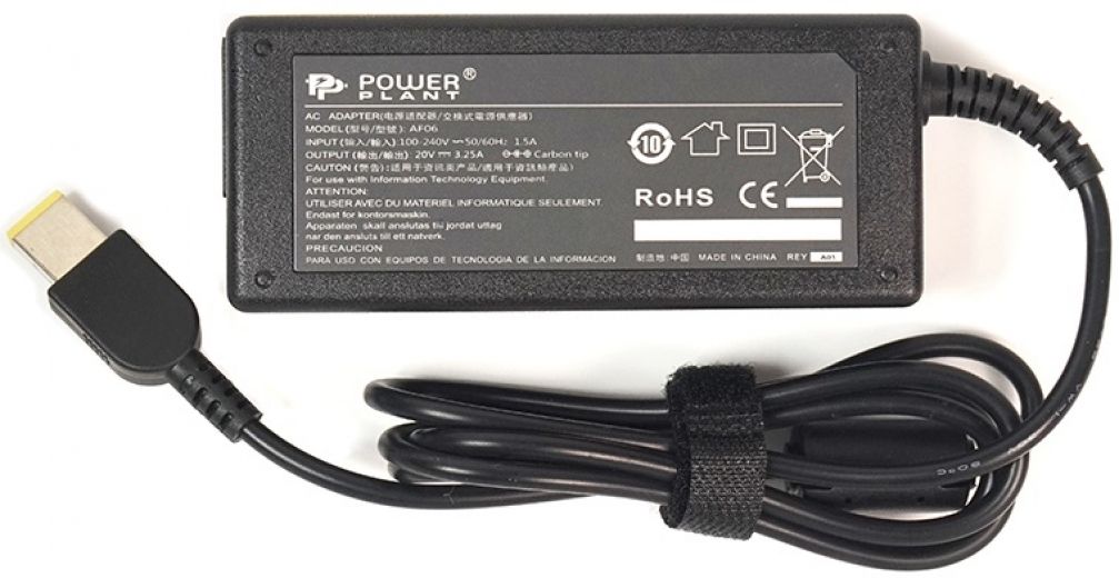 Блок живлення PowerPlant для ноутбуків IBM/LENOVO 220V, 20V 65W 3.25A (Special) (IB65HUSB) - фото - інтернет-магазин електроніки та побутової техніки TTT