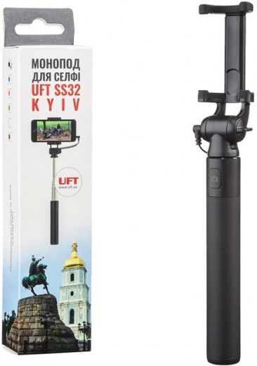 Монопод для селфи cо шнуром UFT SS32 Kyiv Selfie Stick Black - фото Монопод для селфи cо шнуром UFT SS32 Kyiv Selfie Stick Black - фото - интернет-магазин электроники и бытовой техники TTT