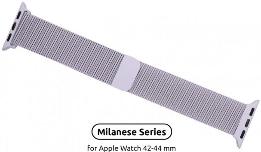 Ремешок Armorstandart Milanese Loop Band для Apple Watch All Series 42-44 mm (ARM55258) Light Purple - фото - интернет-магазин электроники и бытовой техники TTT