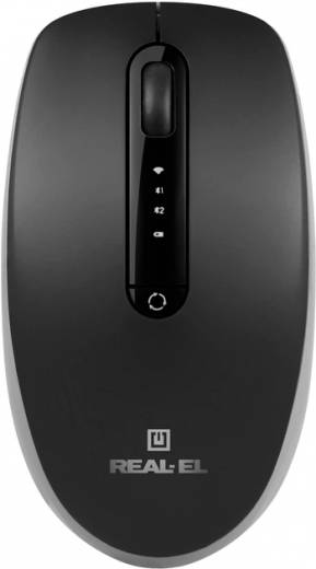 Мышь Real-El RM-455W Wireless/Bluetooth/USB Black - фото - интернет-магазин электроники и бытовой техники TTT
