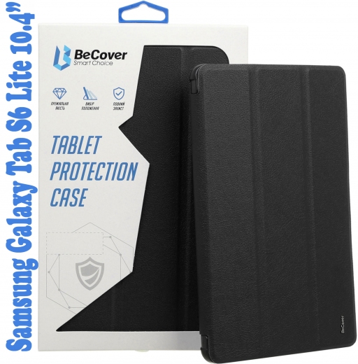 Чехол BeCover Soft Edge с креплением для стилуса для Samsung Galaxy Tab S6 Lite 10.4 P610/P613/P615/P619 (708351) Black - фото - интернет-магазин электроники и бытовой техники TTT