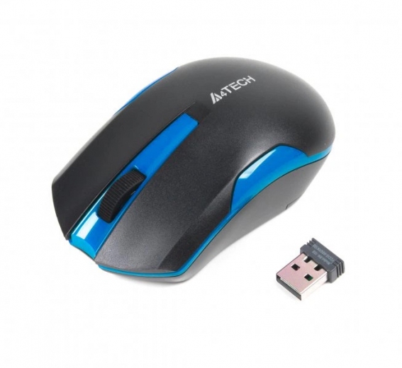 Миша A4 Tech G3-200N Wireless (4711421929448) Black/Blue - фото - інтернет-магазин електроніки та побутової техніки TTT