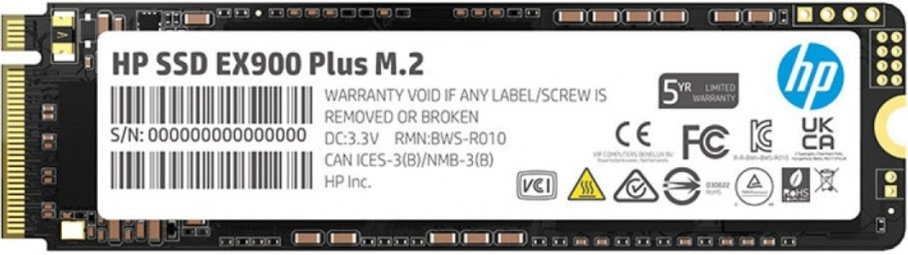 SSD диск HP EX900 Plus 1TB NVMe M.2 2280 PCIe 3.0 x4 3D NAND (35M34AA) - фото - интернет-магазин электроники и бытовой техники TTT