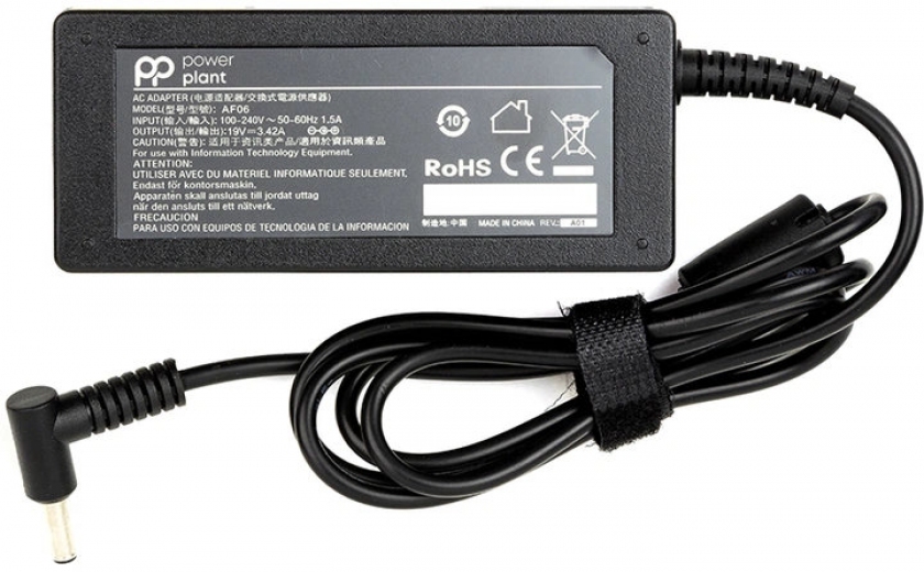 Блок живлення PowerPlant для ноутбука Asus (19 V 65 W 3.42 A) (AS65F4530) - фото - інтернет-магазин електроніки та побутової техніки TTT