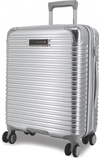 Чемодан Swissbrand Rome (M) (SWB_LHROM002M) Silver  - фото - интернет-магазин электроники и бытовой техники TTT