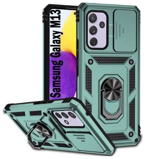 Панель BeCover Military для Samsung Galaxy M13 SM-M135 (BC_708209) Dark Green - фото - інтернет-магазин електроніки та побутової техніки TTT