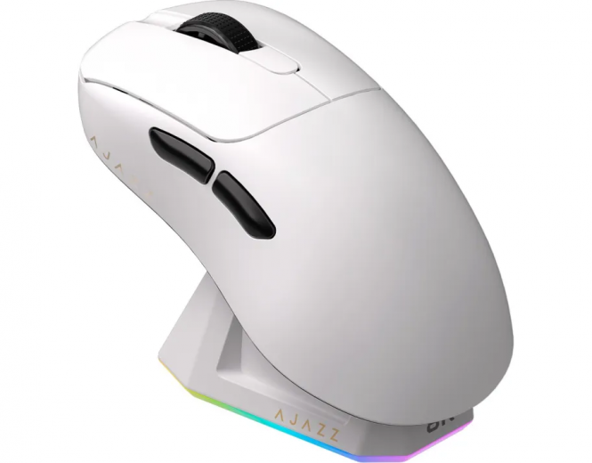 Миша Ajazz AJ179PRO Wireless/Bluetooth/USB Charging Dock (AJ179-PRO-W) White  - фото - інтернет-магазин електроніки та побутової техніки TTT