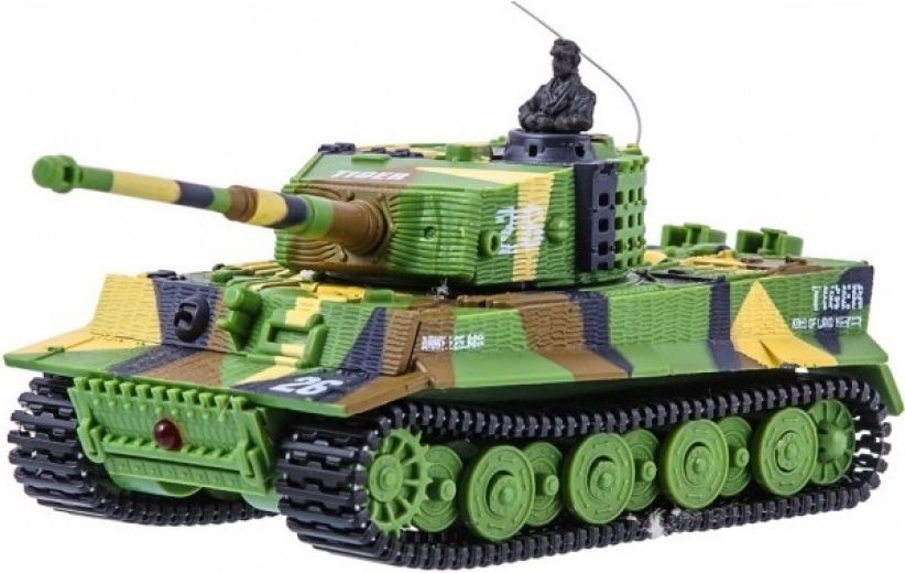 Танк на р/у Great Wall Toys Tiger 1:72 Green - фото - интернет-магазин электроники и бытовой техники TTT