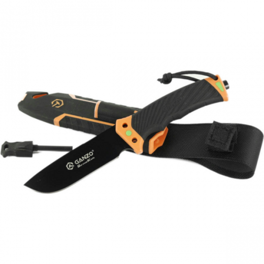 Нож Ganzo G8012V2-OR (G8012V2-OR) с паракордом - фото - интернет-магазин электроники и бытовой техники TTT