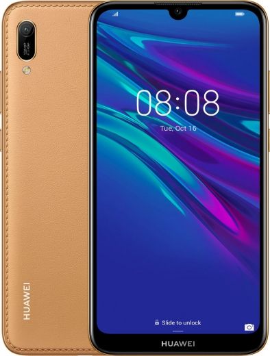 Смартфон Huawei Y6 2019 2/32GB (51093PMR) Brown Faux Leather - фото - интернет-магазин электроники и бытовой техники TTT