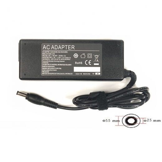 Блок живлення PowerPlant для ноутбука HP (19V 90W 4.74A) (HP90F5525) - фото - інтернет-магазин електроніки та побутової техніки TTT