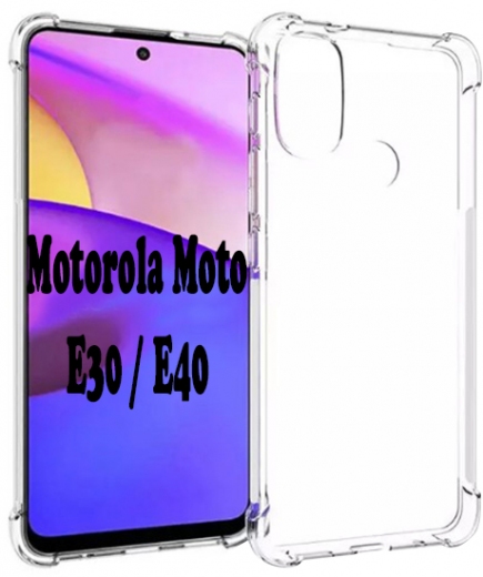 Cиліконовий чохол BeCover Anti-Shock для Motorola Moto E30 / E40 (707882) Clear - фото Cиліконовий чохол BeCover Anti-Shock для Motorola Moto E30 / E40 (707882) Clear - фото - інтернет-магазин електроніки та побутової техніки TTT