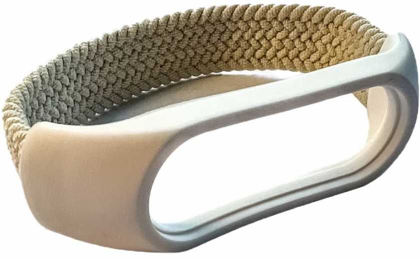 Ремешок BeCover Elastic Nylon Style для Xiaomi Mi Smart Band 5 / Mi Smart Band 6 (Size M) (710495) Beige - фото - интернет-магазин электроники и бытовой техники TTT