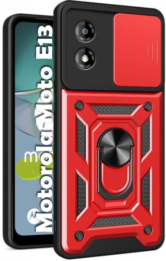 Панель BeCover Military для Motorola Moto E13 (709104) Red - фото - інтернет-магазин електроніки та побутової техніки TTT