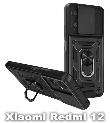 Панель BeCover Military для Xiaomi Redmi 12 (710009) Black - фото - интернет-магазин электроники и бытовой техники TTT