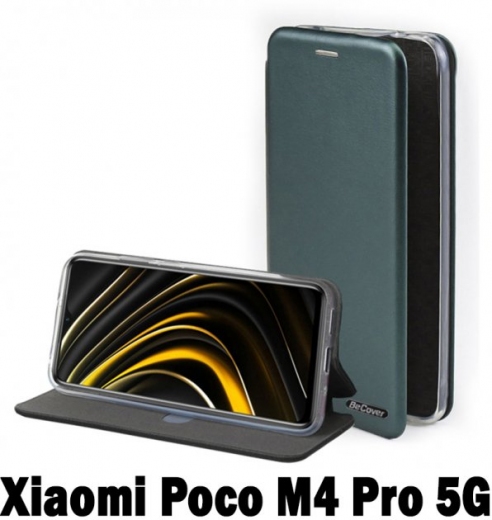 Чохол-книжка BeCover Exclusive для Xiaomi Poco M4 Pro 5G (707925) Dark Green - фото - інтернет-магазин електроніки та побутової техніки TTT