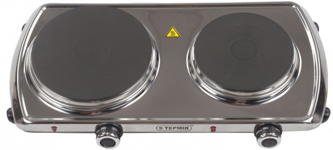 Настольная плита ТЕРМИЯ ЕПЧ 2-2,2/230М2 Silver - фото Настольная плита ТЕРМИЯ ЕПЧ 2-2,2/230М2 Silver - фото - интернет-магазин электроники и бытовой техники TTT