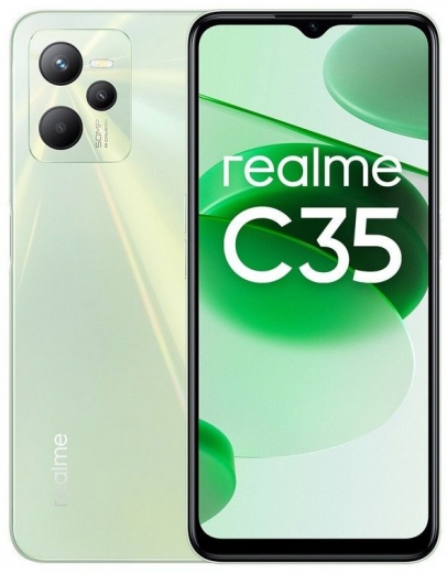 Смартфон realme C35 4/128Gb (RMX3511) Glowing Green - фото - интернет-магазин электроники и бытовой техники TTT