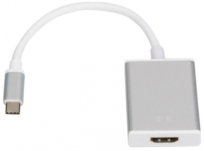 Переходник Atcom USB Type-C - HDMI (M/F), 0.1 м (13888) White  - фото - интернет-магазин электроники и бытовой техники TTT