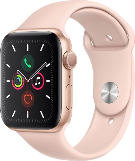 Apple Watch Series 5 40mm Gold Aluminum Case with Pink Sand Sport Band MWV72GK/A - фото - інтернет-магазин електроніки та побутової техніки TTT