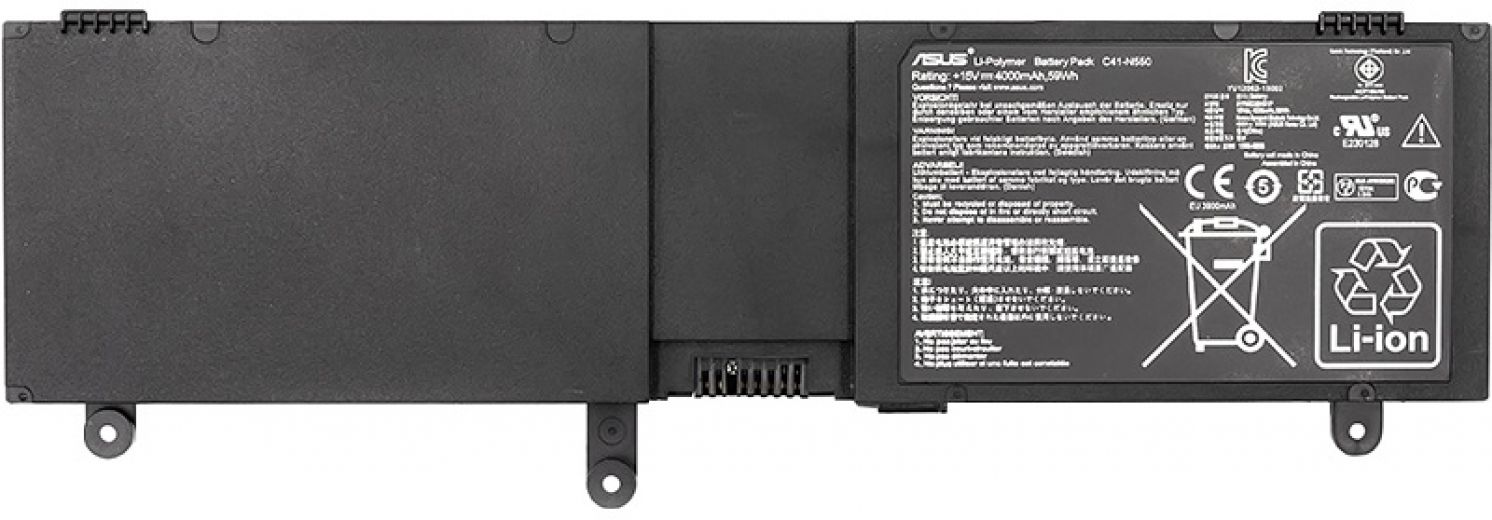 Акумулятор PowerPlant для ноутбуків Asus N550 Series (C41-N550) 15V 4000mAh (NB430680) - фото - інтернет-магазин електроніки та побутової техніки TTT
