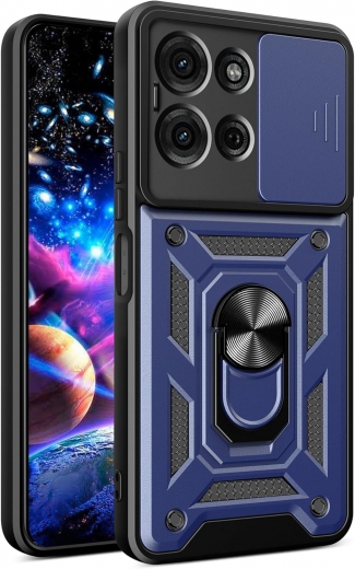 Панель BeCover Military для Motorola Moto G75 (713061) Blue - фото - интернет-магазин электроники и бытовой техники TTT