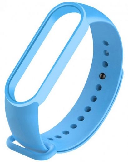 Ремінець для Xiaomi Mi Band 5 Sky Blue - фото - інтернет-магазин електроніки та побутової техніки TTT