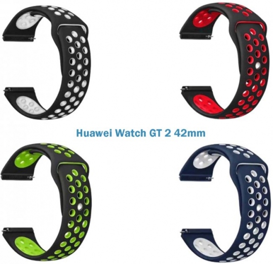 Набор ремешков 4 цвета BeCover Vents Style для Huawei Watch GT 2 42mm (706531) Boy - фото - интернет-магазин электроники и бытовой техники TTT