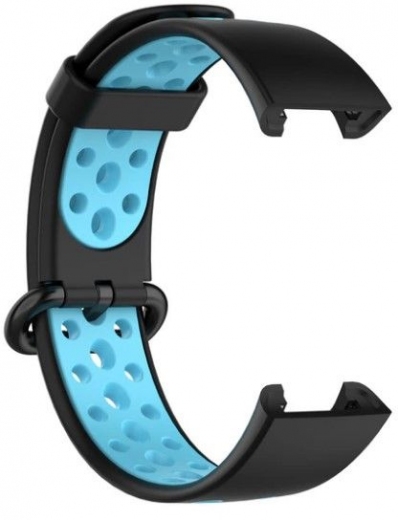Ремешок BeCover Vents Style для Xiaomi Redmi Smart Band 2 (709421) Black-Blue - фото - интернет-магазин электроники и бытовой техники TTT