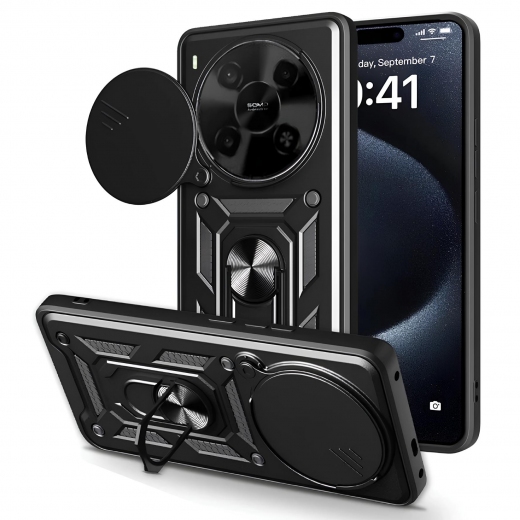 Панель BeCover Military для Nubia V70 Max (713535) Black - фото - інтернет-магазин електроніки та побутової техніки TTT