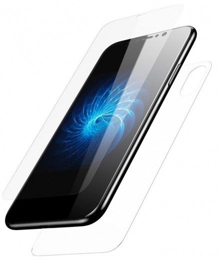 Захисне скло для Baseus Glass Film Set iPhone X (Front Film + Back Film) Transparent - фото - інтернет-магазин електроніки та побутової техніки TTT