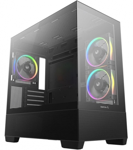 Корпус DeepCool CG380 3F (R-CG380-BKAGM3-G) Black - фото - інтернет-магазин електроніки та побутової техніки TTT