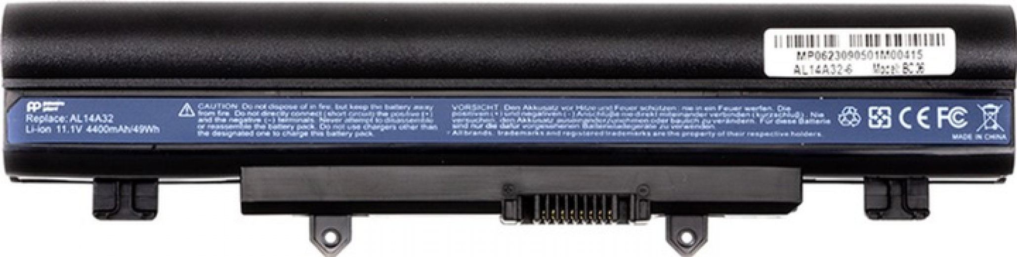 Акумулятор PowerPlant для ноутбуків ACER Aspire E 15 Touch (AL14A32) 11.1V 4400mAh (NB410682) - фото - інтернет-магазин електроніки та побутової техніки TTT