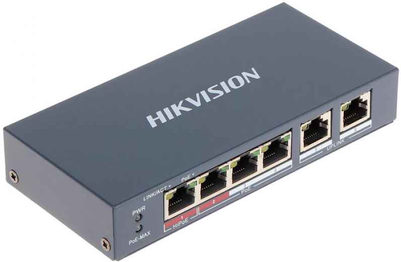 Коммутатор Hikvision DS-3E0106HP-E - фото Коммутатор Hikvision DS-3E0106HP-E - фото - интернет-магазин электроники и бытовой техники TTT