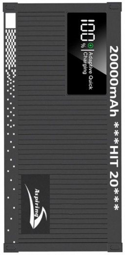 УМБ Aspiring Hit 20 20000 mAh 22.5W QC/PD (PPHT.H02) Black  - фото УМБ Aspiring Hit 20 20000 mAh 22.5W QC/PD (PPHT.H02) Black  - фото - интернет-магазин электроники и бытовой техники TTT