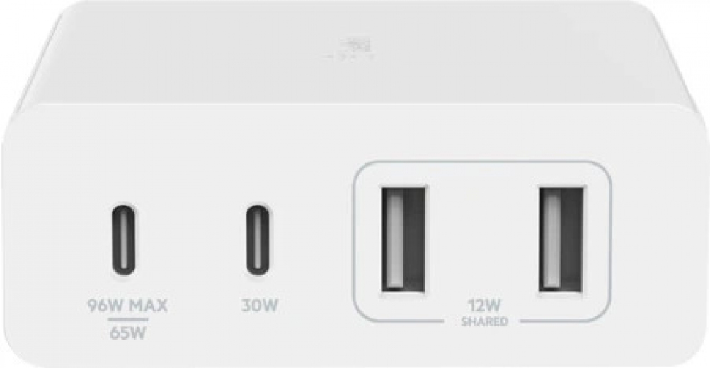 Мережевий зарядний пристрій Belkin Home Charger 108W GAN Dual USB-С/USB-A (WCH010VFWH) White  - фото - інтернет-магазин електроніки та побутової техніки TTT