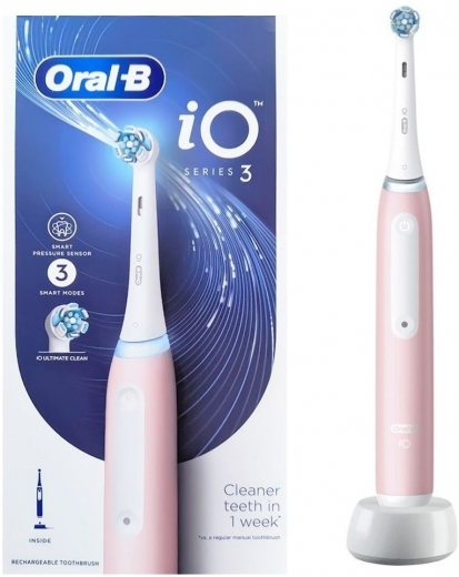 Электрическая зубная щетка Braun Oral-B iO Series 3 iOG3.1A6.0 Blush Pink - фото Электрическая зубная щетка Braun Oral-B iO Series 3 iOG3.1A6.0 Blush Pink - фото - интернет-магазин электроники и бытовой техники TTT