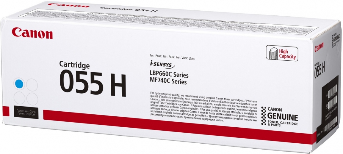 Картридж Canon 055H MF742/744/746, LBP663/664 (3019C002) Cyan  - фото - интернет-магазин электроники и бытовой техники TTT