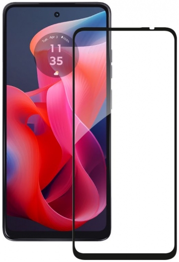 Защитное стекло ACCLAB Full Glue для MOTO G24/G34 Black - фото - интернет-магазин электроники и бытовой техники TTT