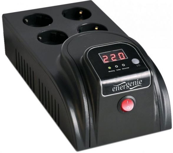 Стабілізатор напруги EnerGenie 1000 ВА (EG-AVR-E1000-01) - фото - інтернет-магазин електроніки та побутової техніки TTT